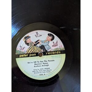 Vtg Peter Pan Records Childrens Vinyl Record 78 RPM We're‎ Off To See The Parade
